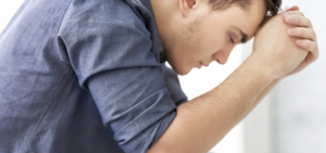 Man struggling with Xanax detox